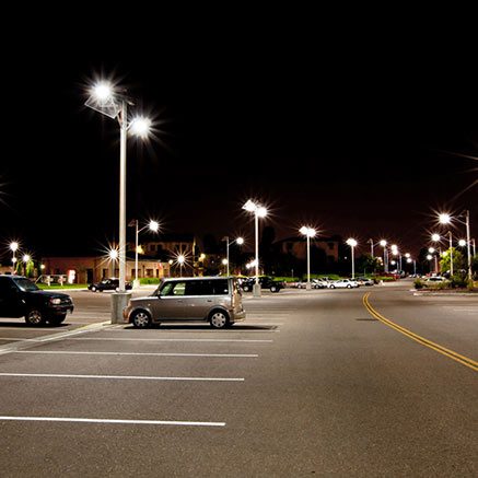 solar car park lighting